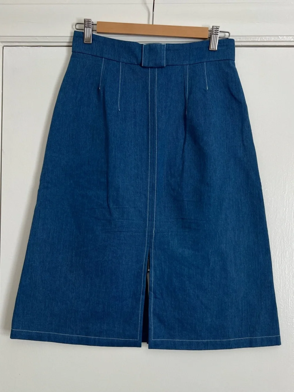 APC patch pocket denim midi skirt size 4 - Picture 2 of 4
